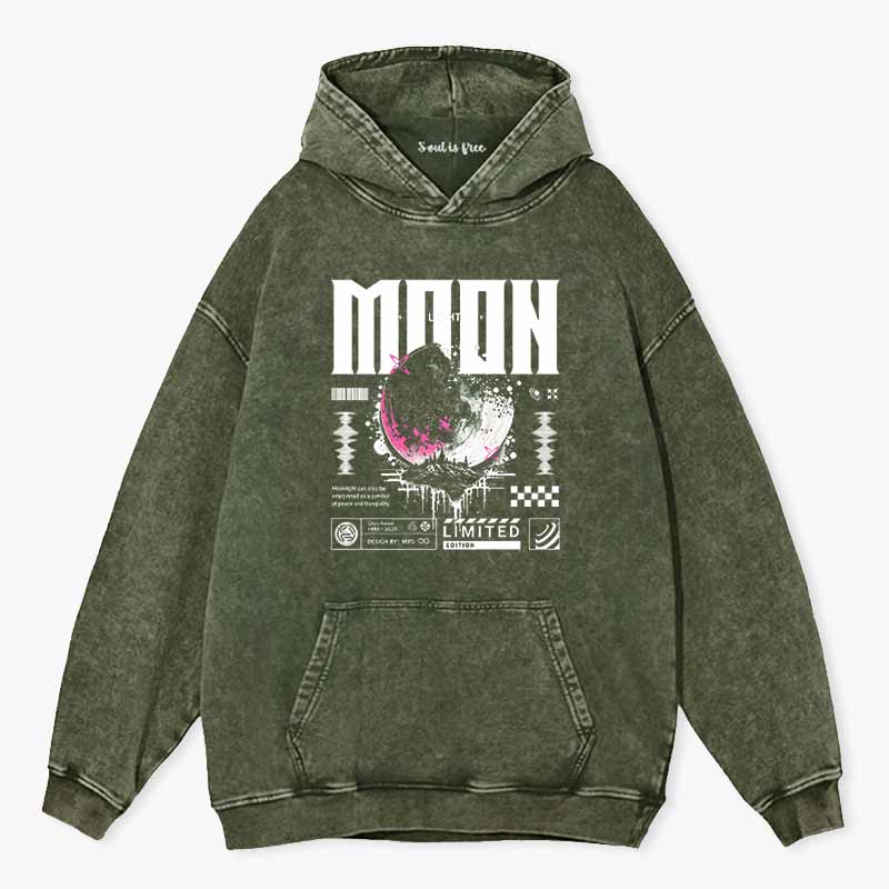 Soulisfree Limited Edition Moon  Washed Hoodie