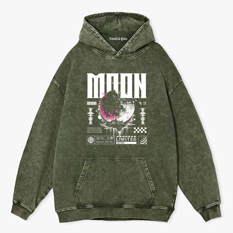 Soulisfree Limited Edition Moon  Washed Hoodie