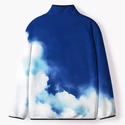 Soulisfree  Beyond The Clouds Flannel Zip-Up Jacket