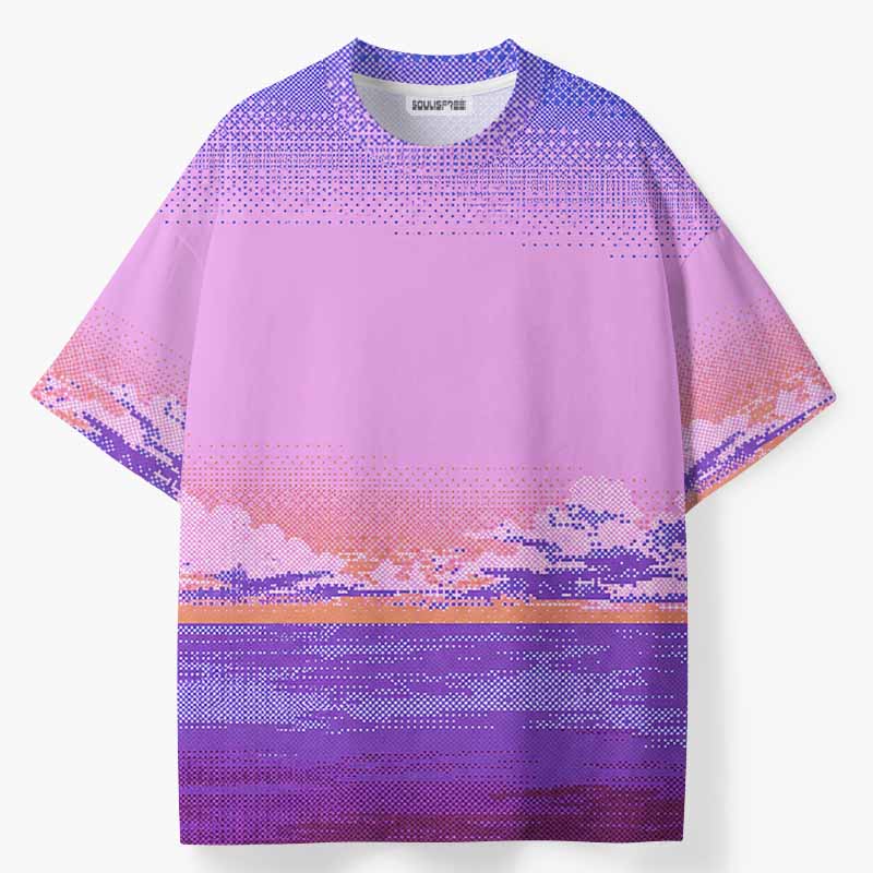 Soulisfree DIGITAL TWILIGHT ECO‑PERF Graphic Tee