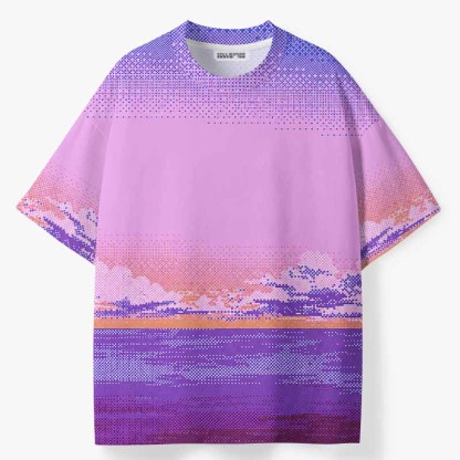 Soulisfree DIGITAL TWILIGHT ECO‑PERF Graphic Tee