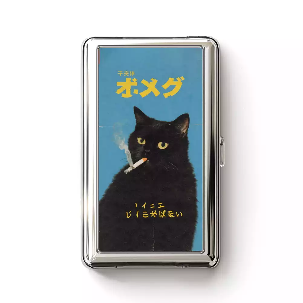 Soulisfree Not My Problem Black Cat Metal Pocket Case