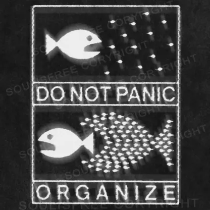 DO NOT PANIC ORGANIZE Washed T-shirt