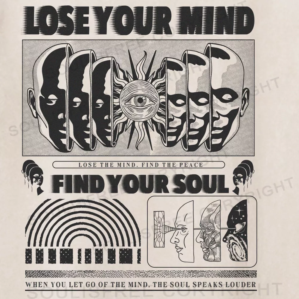 Lose Mind, Find Soul Washed Space T-shirt