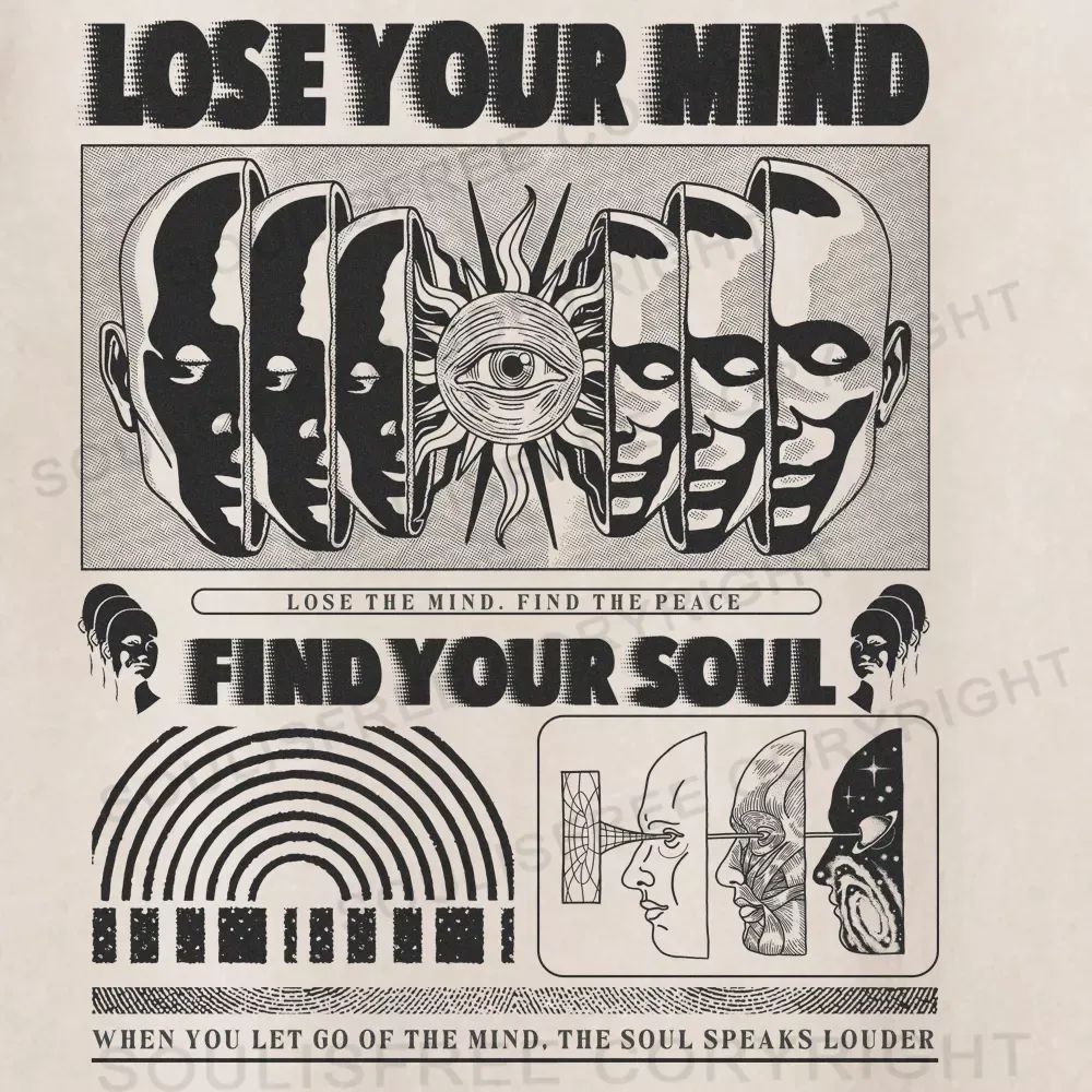 Lose Mind, Find Soul Washed Space T-shirt