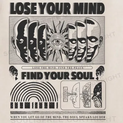 Lose Mind, Find Soul Washed Space T-shirt