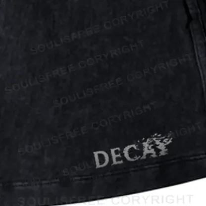 Decay of the Cosmos Washed A-line Mini Skirt