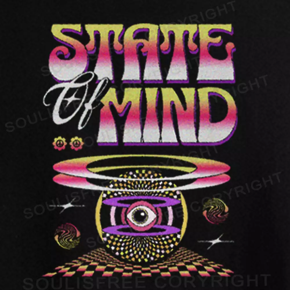 STATE OF MIND Washed Crop T-shirt