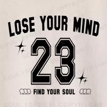 Personalized Lose Mind Washed Crop T-shirt