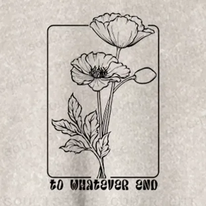 To Whatever End Washed Cropped Sweatshirt