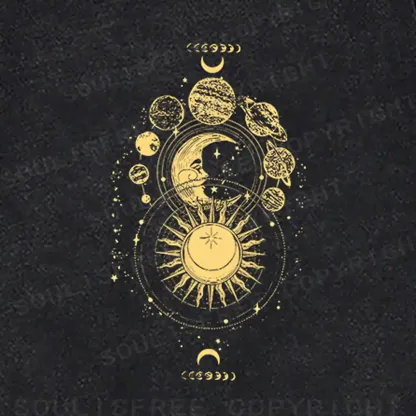 The Golden Cosmos Washed Sweatshirts