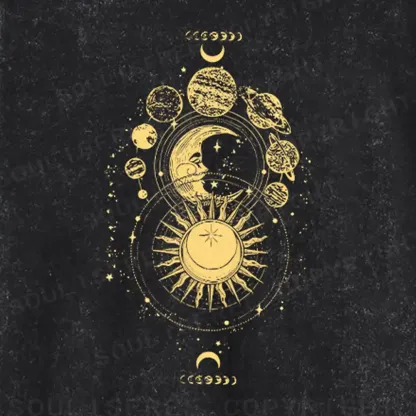 The Golden Cosmos Washed Long Sleeve Shirt