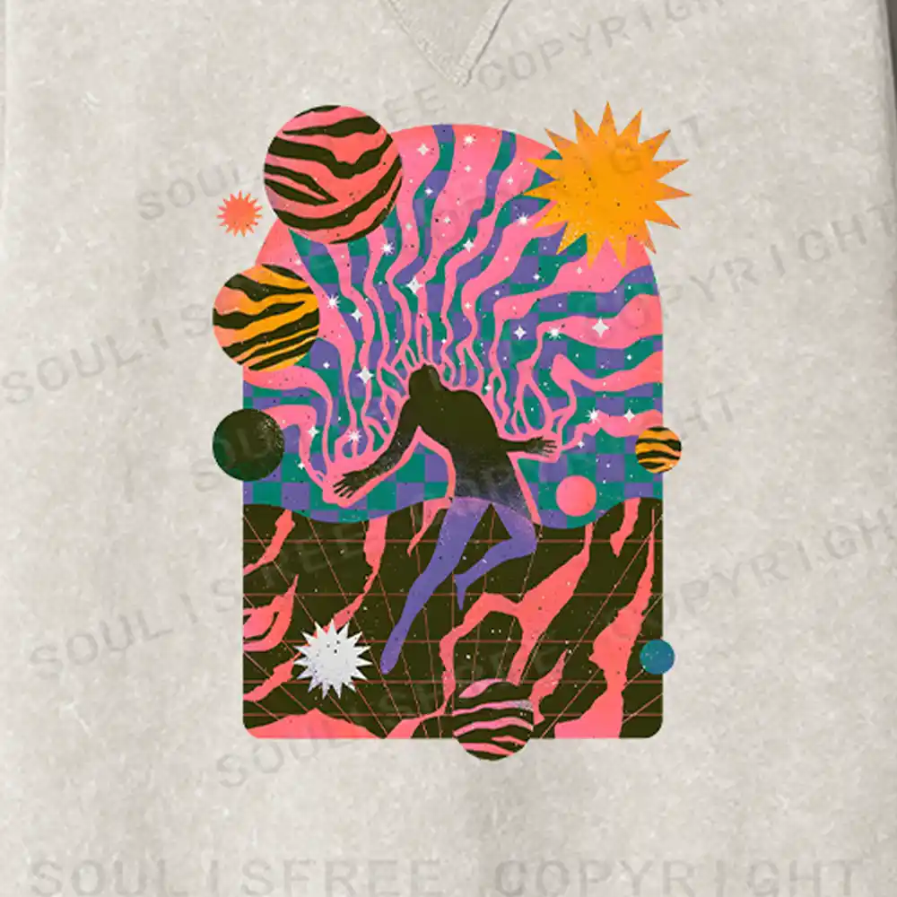 Dystopia Fit Washed Sweatshirt