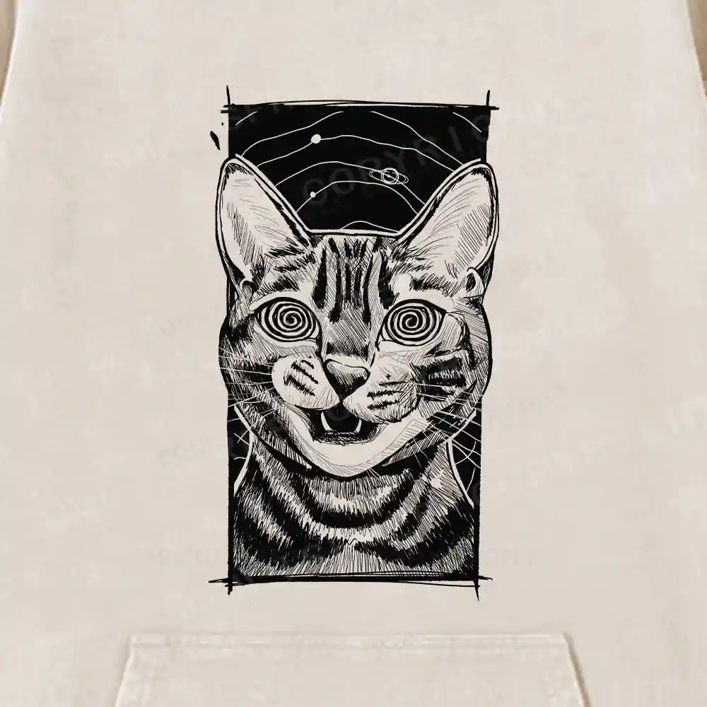 Hypnotic Cat Washed Hoodie