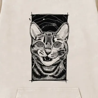 Hypnotic Cat Washed Hoodie
