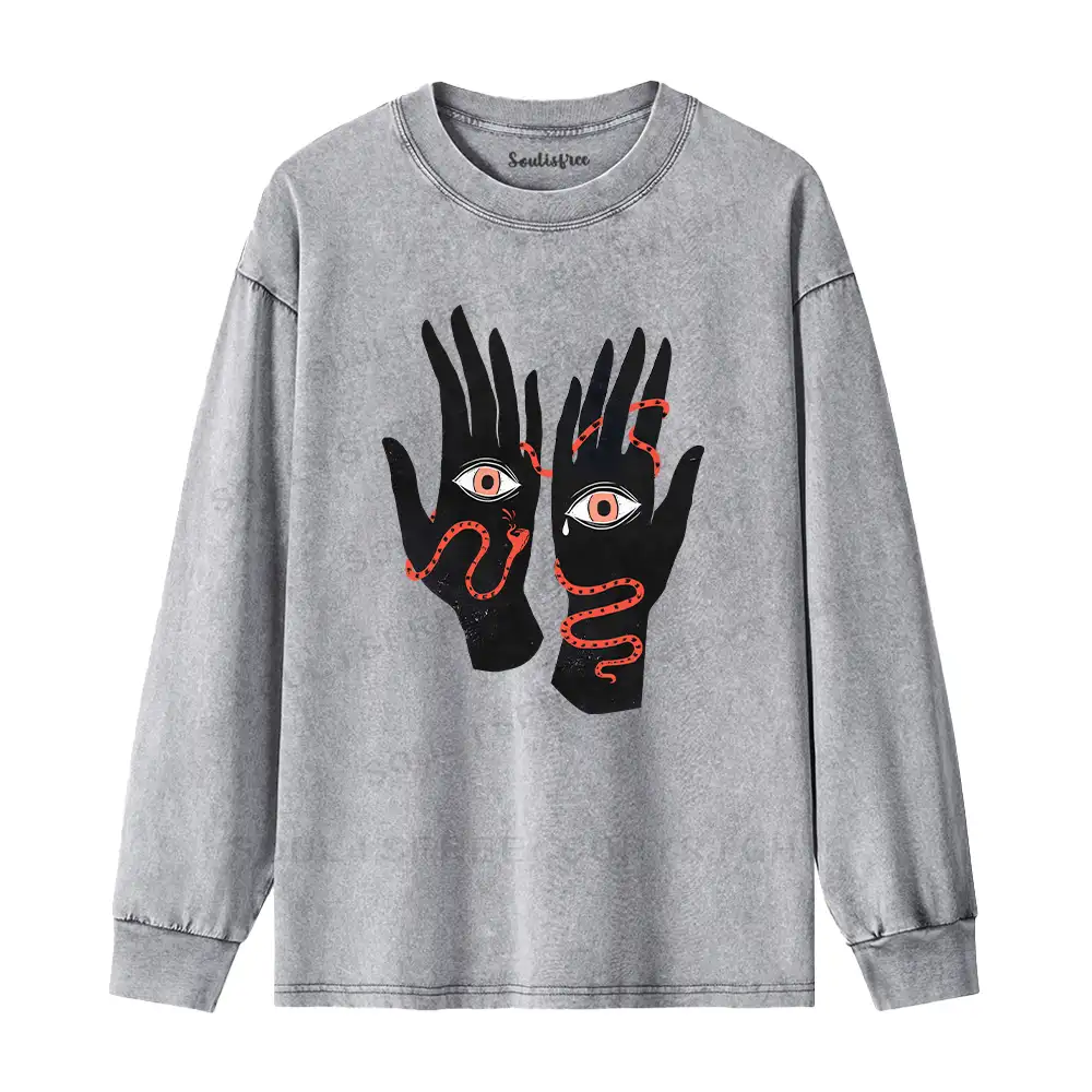 The Eyes Will Not Deceive You Washed Long Sleeve Shirt