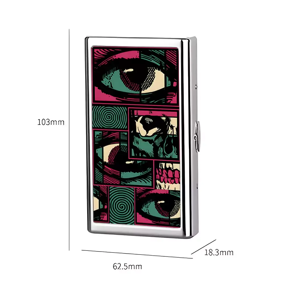 Facial Fragments Cigarette Case