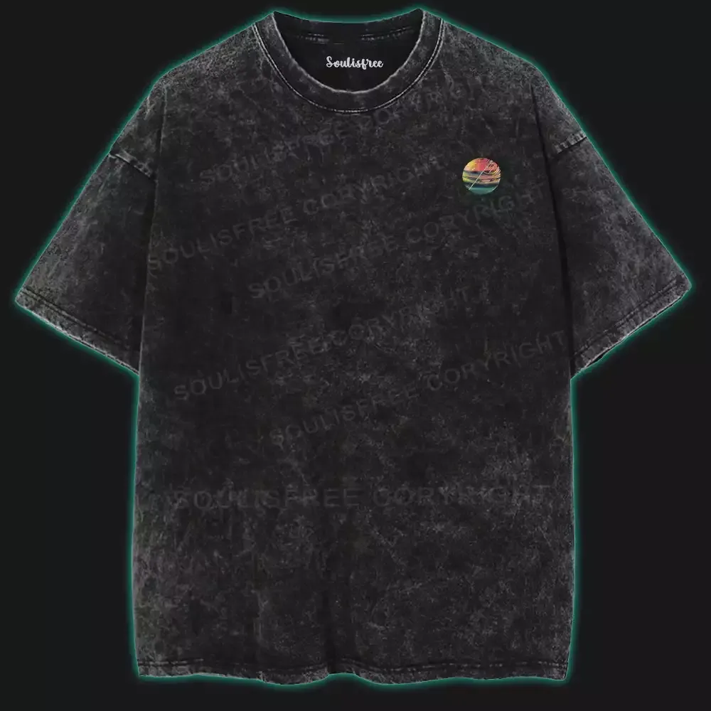 Neon Voyage Washed Space T-shirt