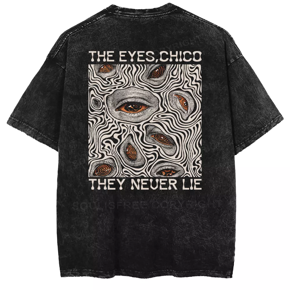 Eyes don't lie Washed T-shirt