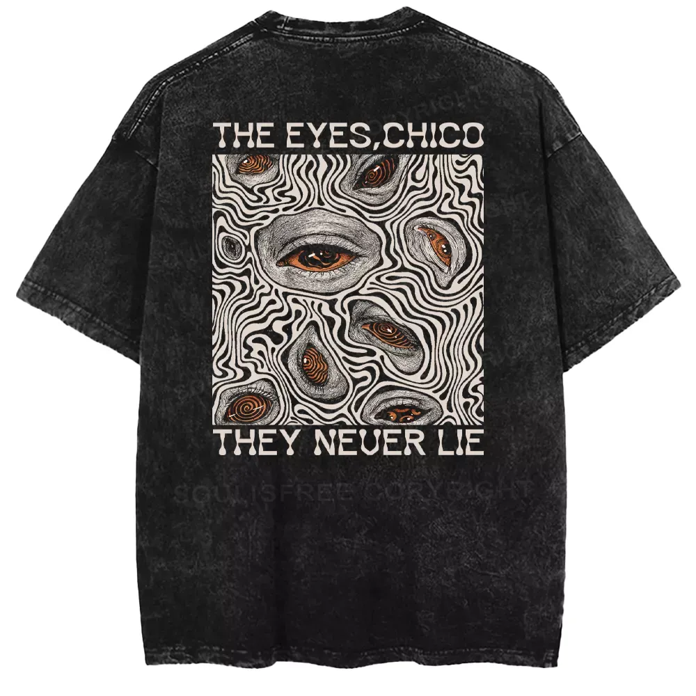 Eyes don't lie Washed T-shirt