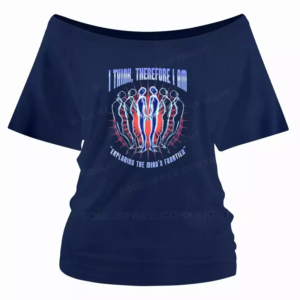 EXPLORING THE MIND'S FRONTIER Off Shoulder Top