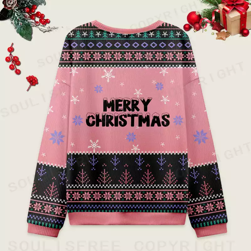 Dystopia 2 Ugly Christmas Knit Sweatshirt