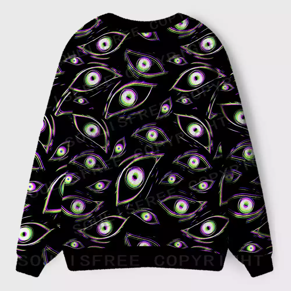 Glitch Vision Ugly Cardigan Sweaters