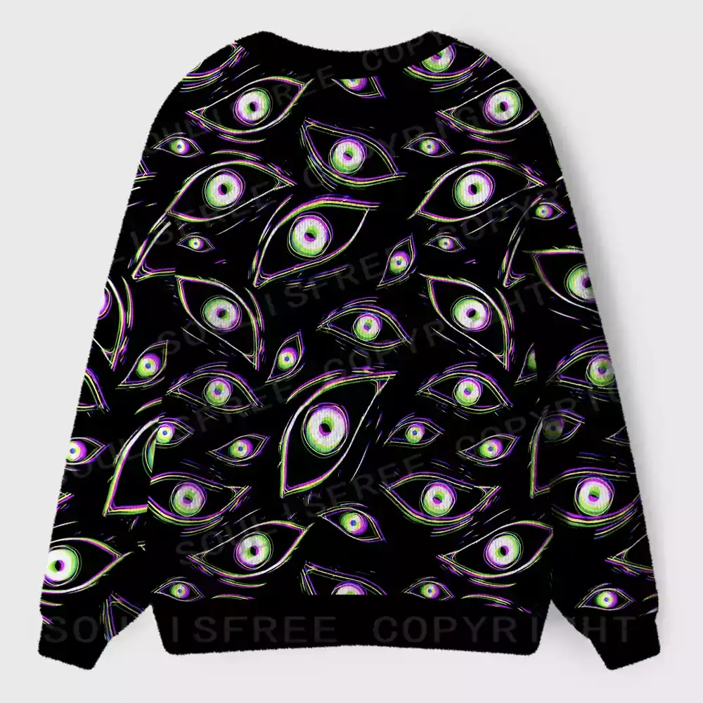 Glitch Vision Ugly Cardigan Sweaters
