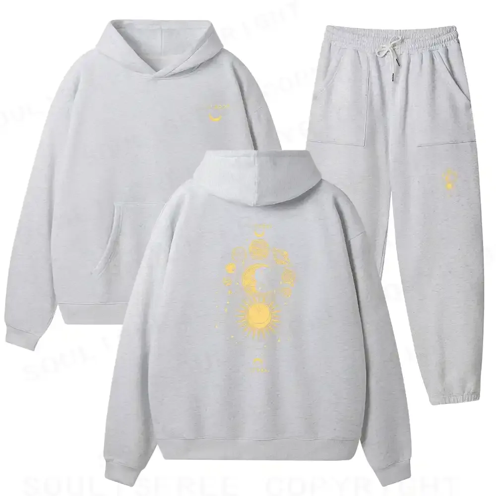 The Golden Cosmos Fleece Hoodie Set