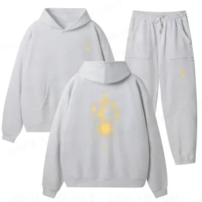 The Golden Cosmos Fleece Hoodie Set