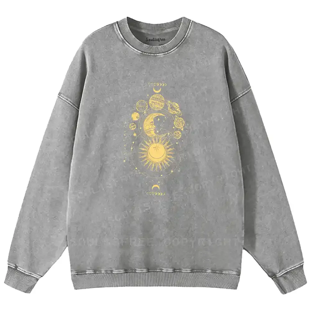 The Golden Cosmos Washed Sweatshirts