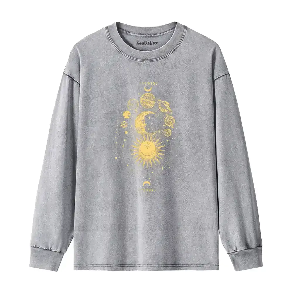 The Golden Cosmos Washed Long Sleeve Shirt