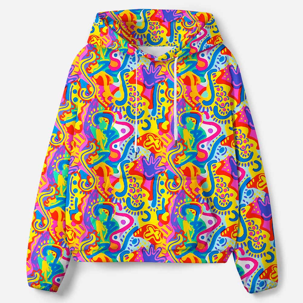 Psychedelic Vibes All-Over Print Hoodie