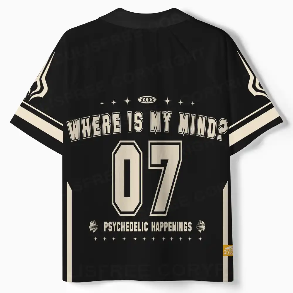 Where Is My Brain 1 Polo Collar Unisex Jersey
