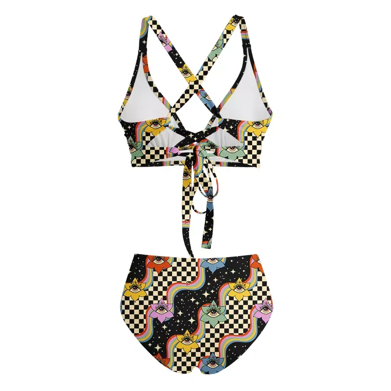 Soulisfree Vision Trip  Glitch Cross Bikini