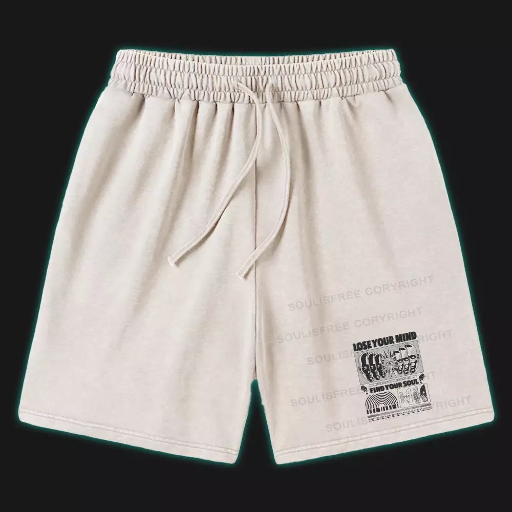 Lose Mind, Find Soul  Washed Shorts