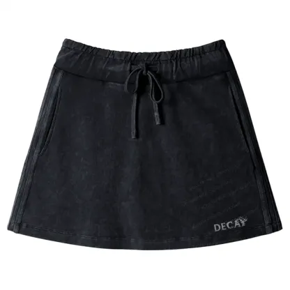 Decay of the Cosmos Washed A-line Mini Skirt