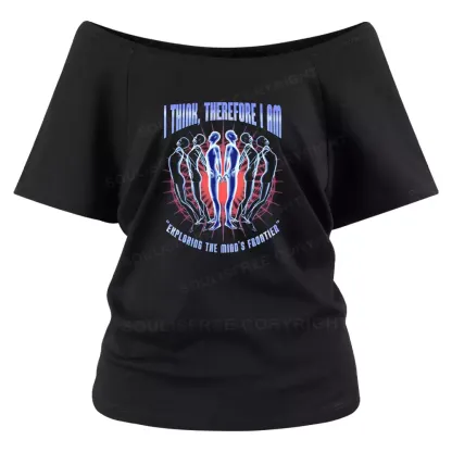 EXPLORING THE MIND'S FRONTIER Off Shoulder Top