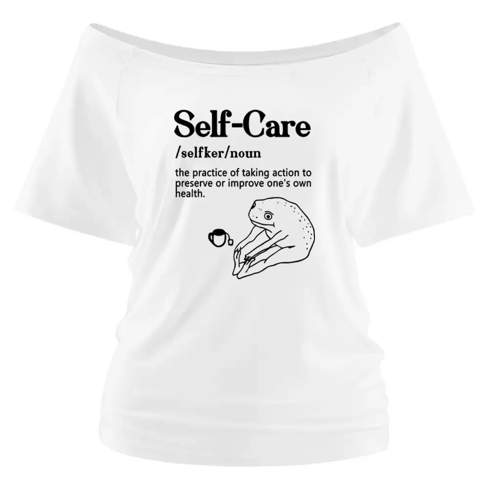 Designed Self-Care Off Shoulder Top