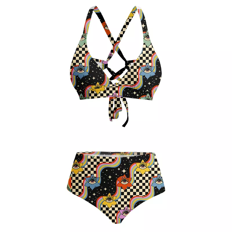 Soulisfree Vision Trip  Glitch Cross Bikini