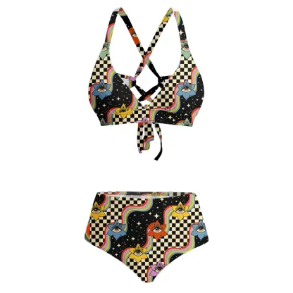 Soulisfree Vision Trip  Glitch Cross Bikini