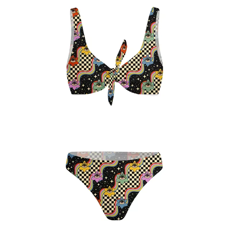 Soulisfree Vision Trip Glitch Bow Bikini
