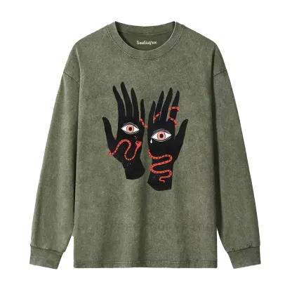 The Eyes Will Not Deceive You Washed Long Sleeve Shirt