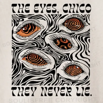 The Eyes Chico . They Never Lie Washed Crop T-shirt