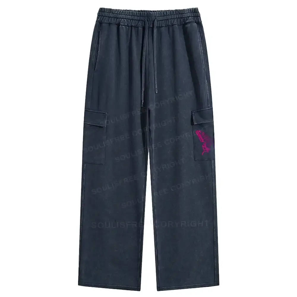 Gods Living Among Us Washed Cargo pants