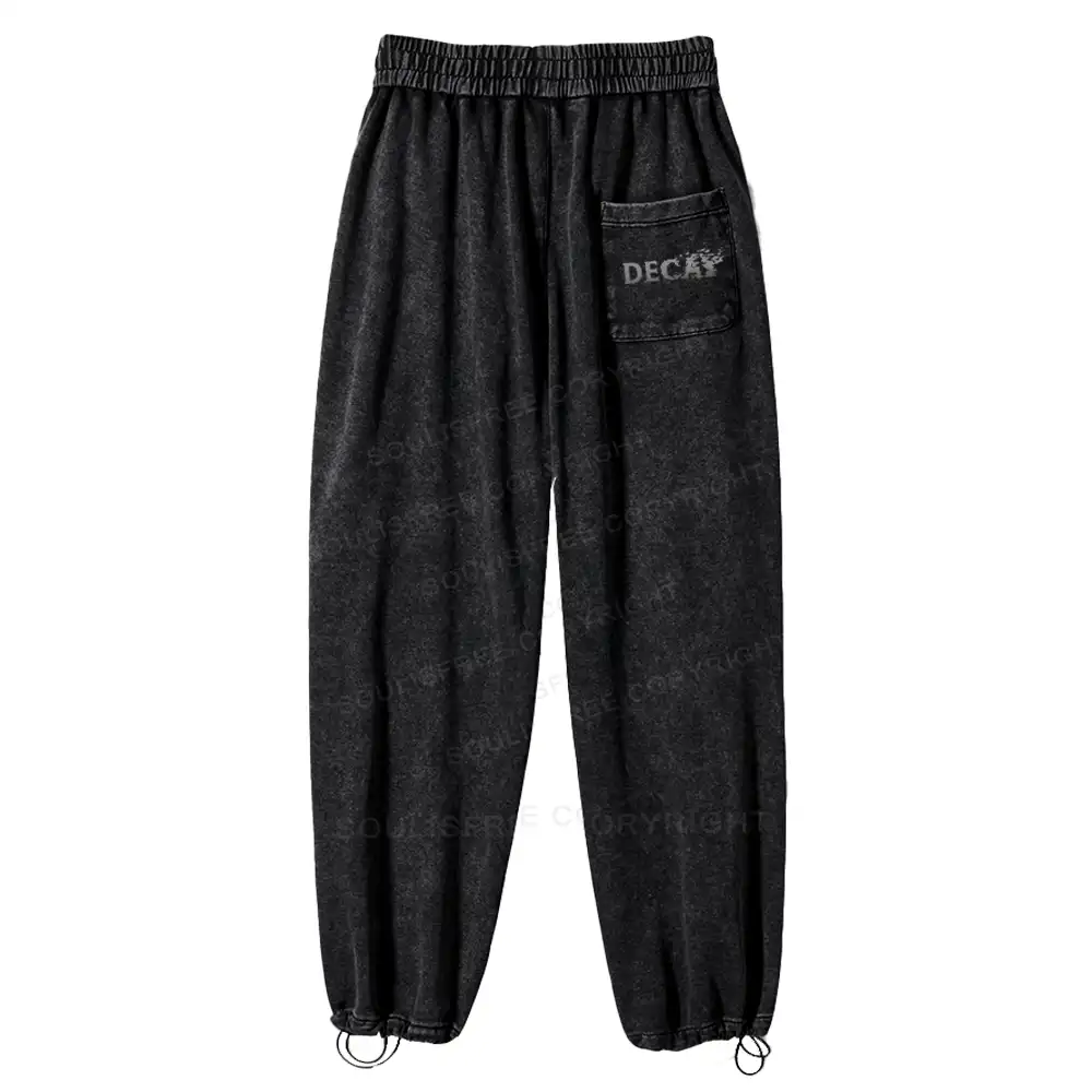 Decay of the Cosmos Washed Baggy Sweatpants
