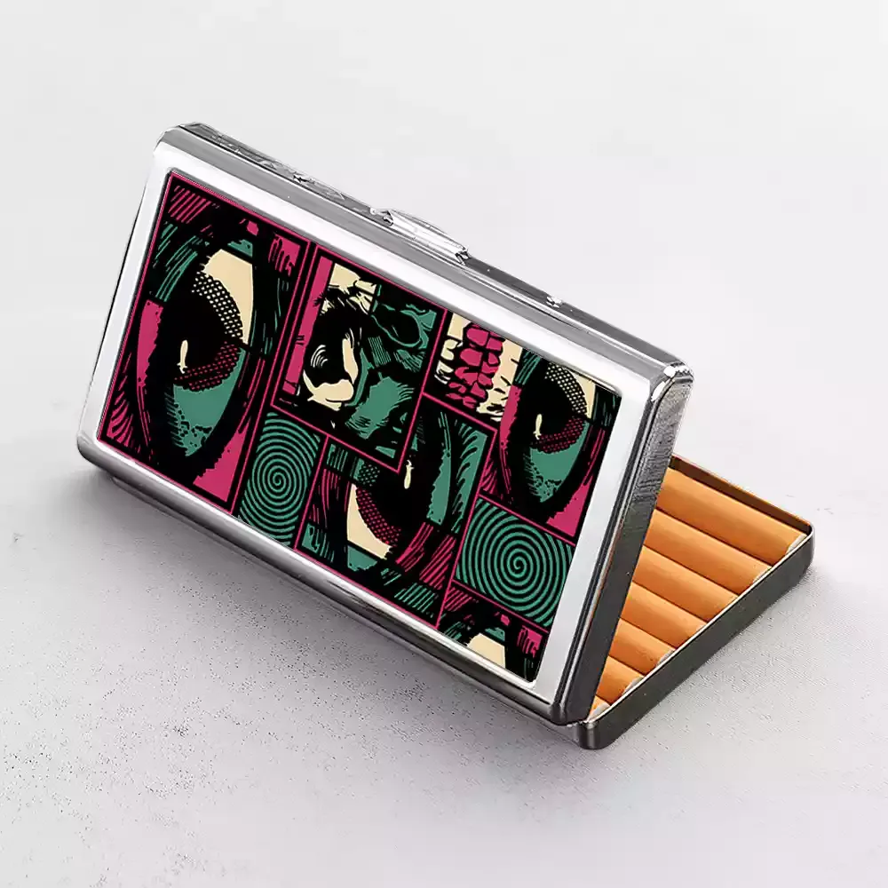 Facial Fragments Cigarette Case