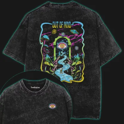 OUT OF MIND Washed Space T-shirt