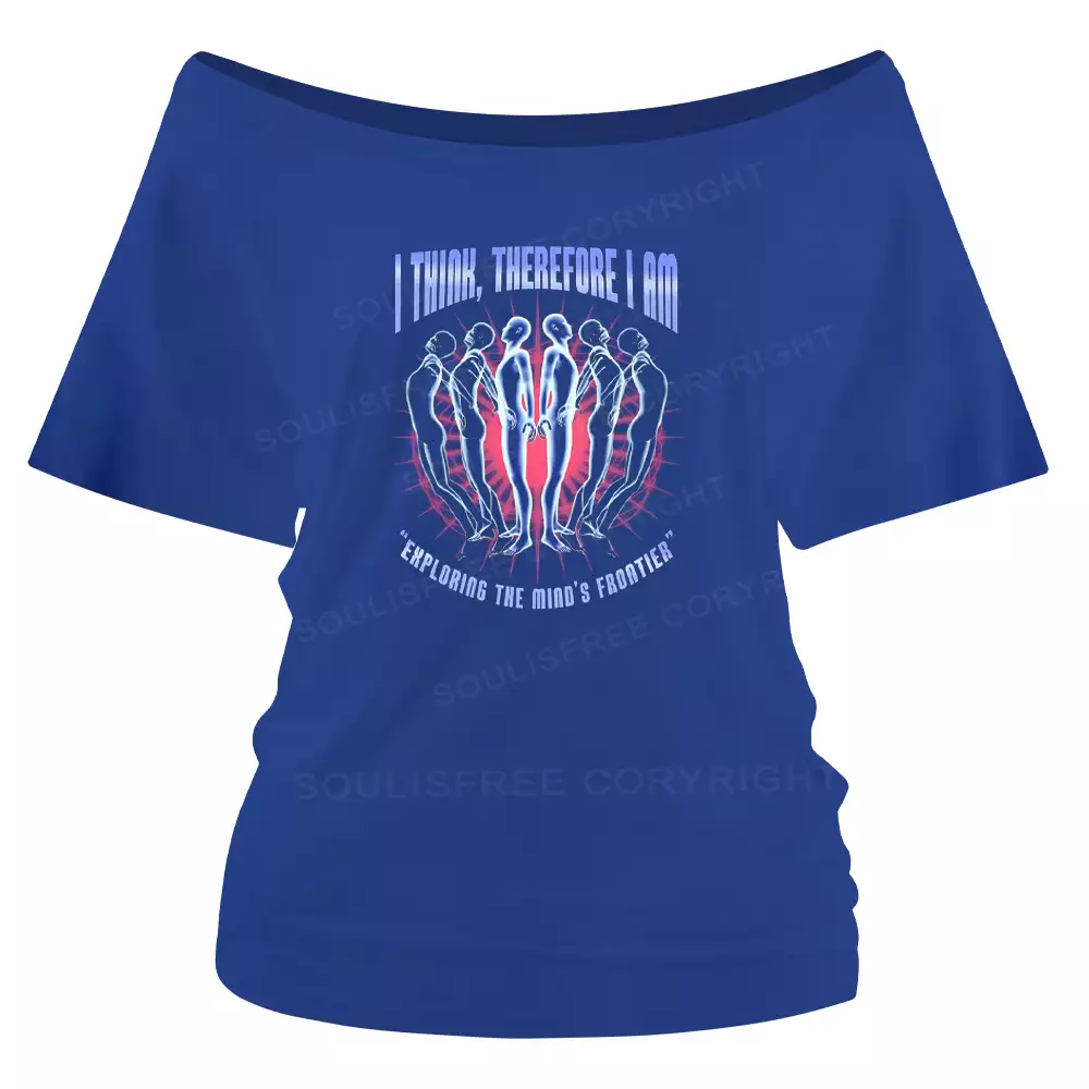 EXPLORING THE MIND'S FRONTIER Off Shoulder Top