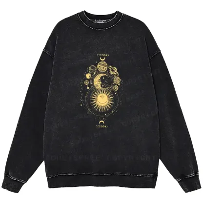 The Golden Cosmos Washed Sweatshirts